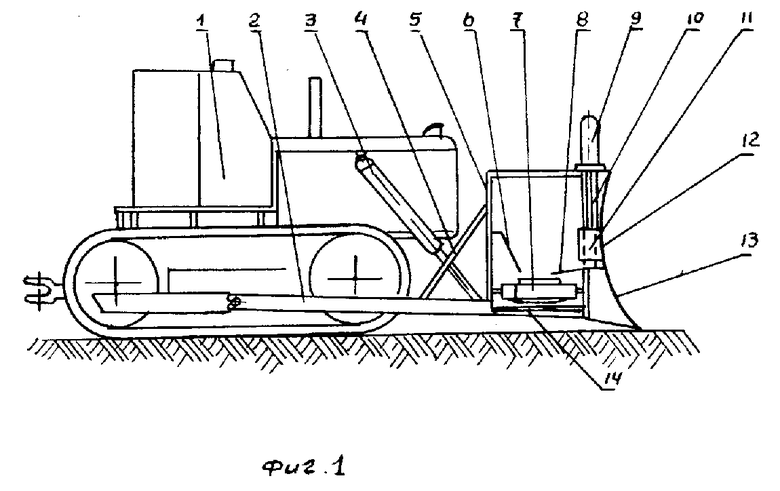 Бульдозер рыхлитель схема