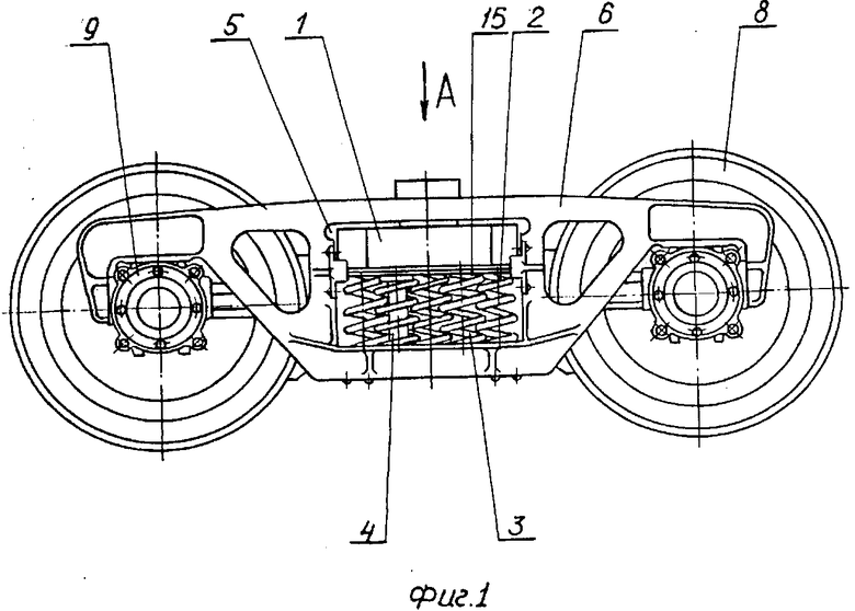 Схема тележки вагона