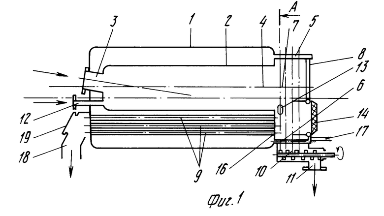 Жаротрубный котел схема