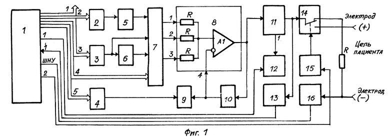 Схема медицинского прибора
