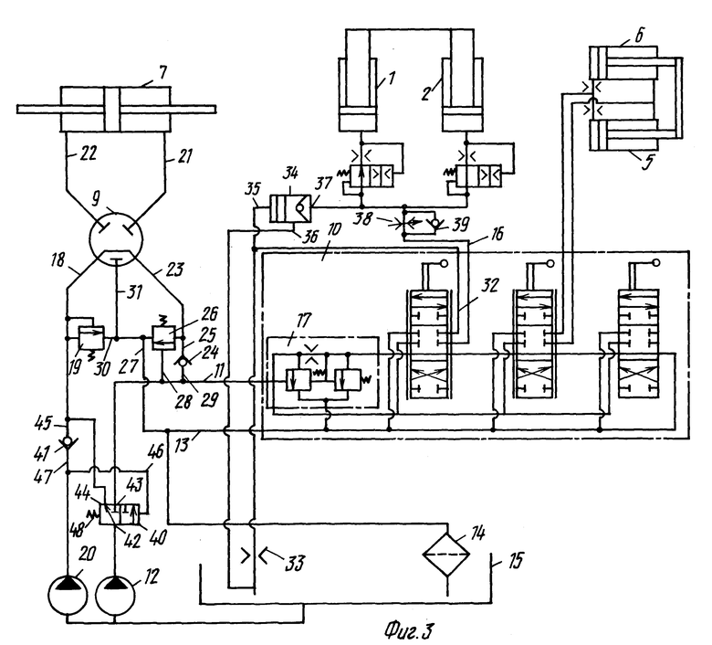Гидравлическая схема электропогрузчика