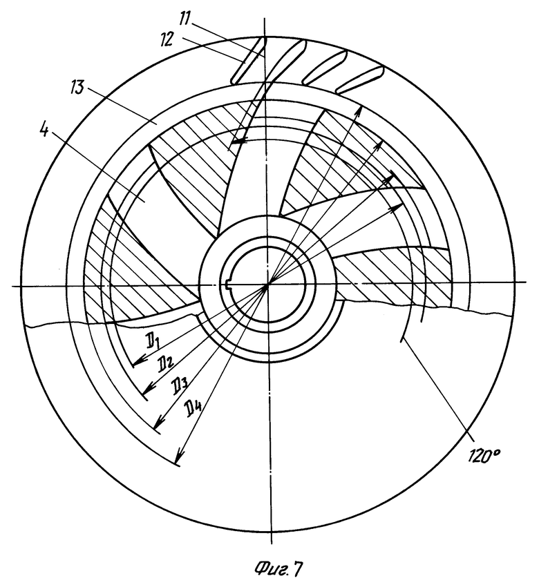 Чертеж рабочего колеса насоса
