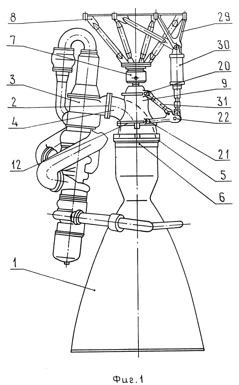 Чертеж ракетного двигателя