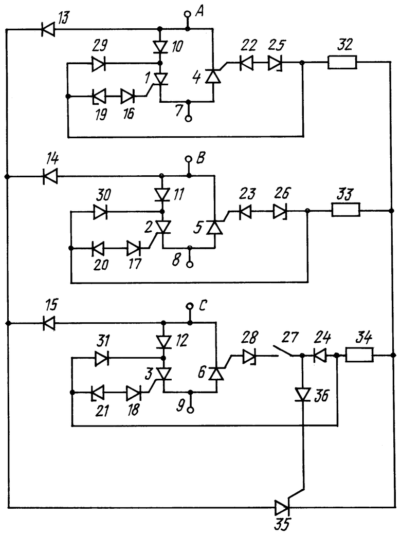 Трехфазный регулятор напряжения. Трехфазный регулятор напряжения на тиристорах схема. Тиристорный коммутатор переменного тока. Тиристорный коммутатор переменного тока схема. Тиристорный коммутатор постоянного тока схема.