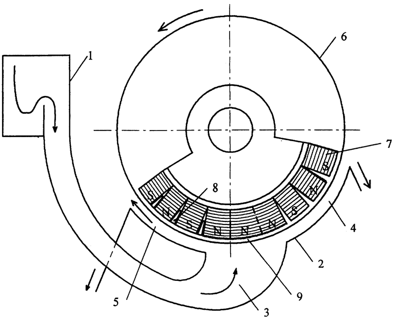 Схема электромагнитного барабана