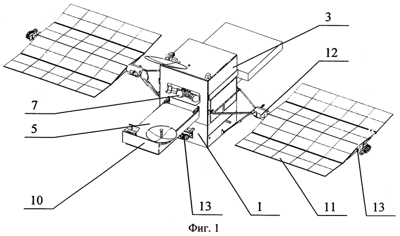 Чертеж спутника связи