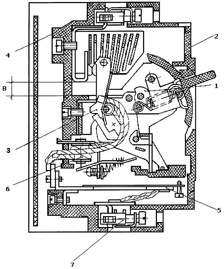 Автомат внутри. Автоматический выключатель схема устройства. Автоматические выключатели конструкция схема. Автомат с25 устройство. Механизм свободного расцепления автоматического выключателя патент.