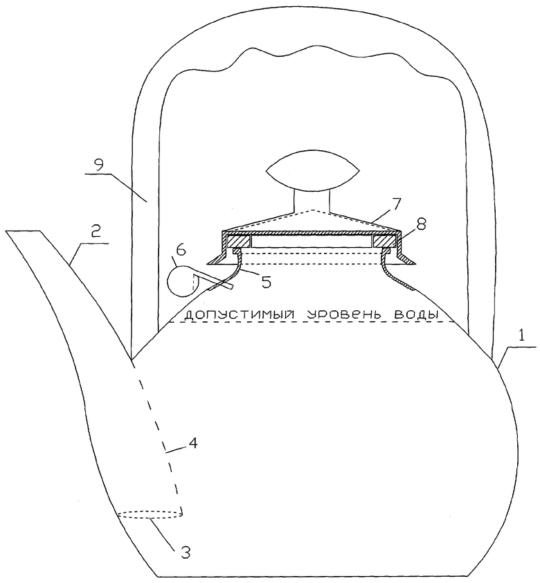 Крышка чайника чертеж