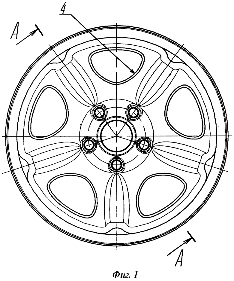 Эскиз диска колеса