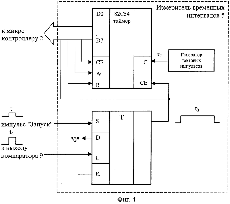 Измерительная схема ультразвукового уровнемера