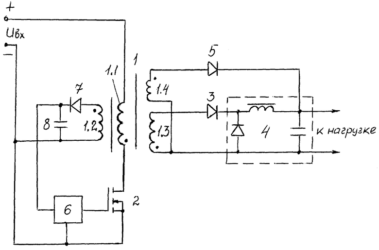 Схема однотактного преобразователя - 94 фото