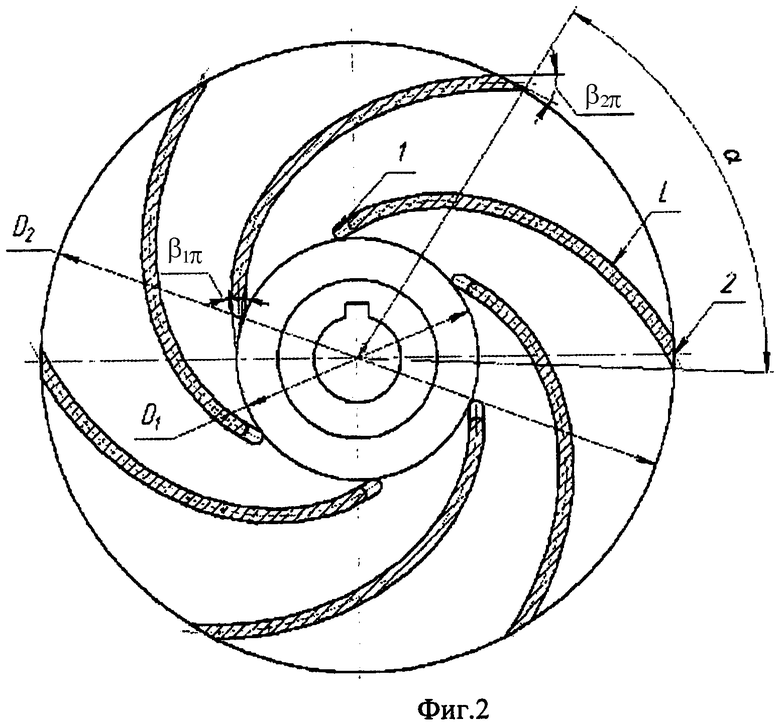 Крыльчатка помпы чертеж