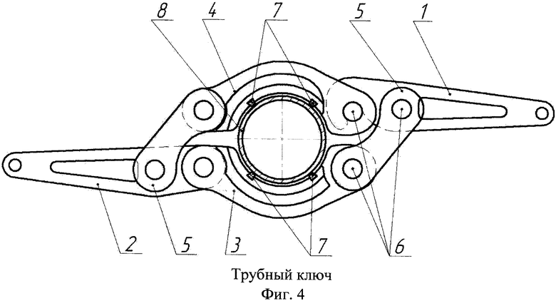 Ключ трубный схема