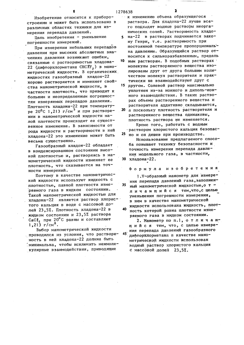 V-образный стеклянный укороченный закрытый манометр — SU 