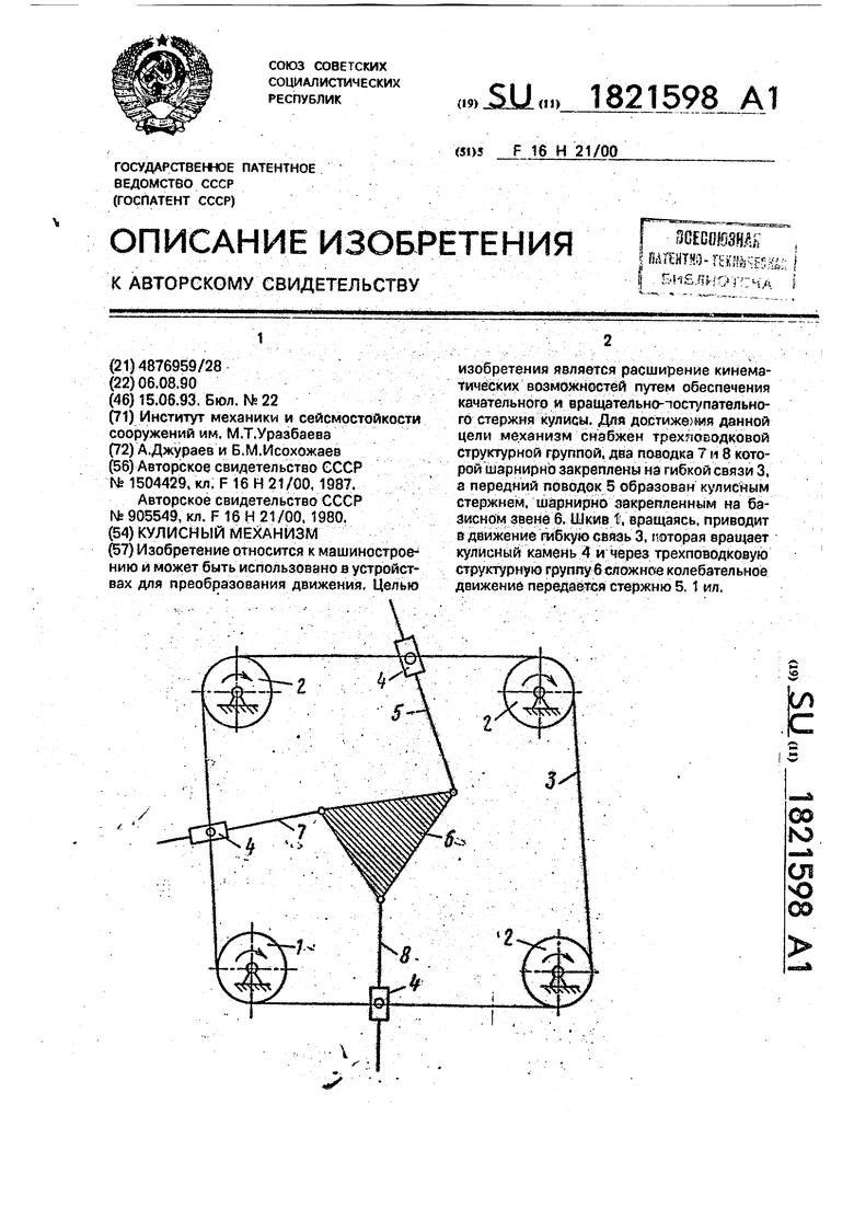 КУЛИСНЫЙ МЕХАНИЗМ ГУЧА